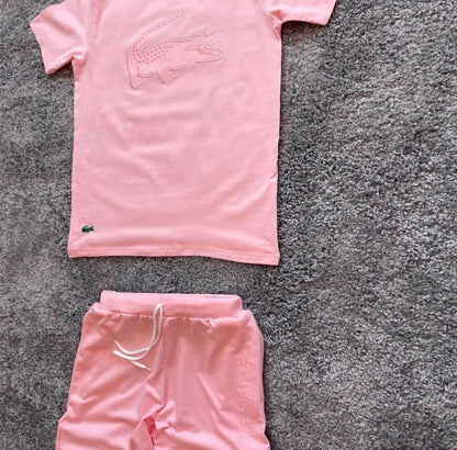 Conjunto Lacoste (Rosa)