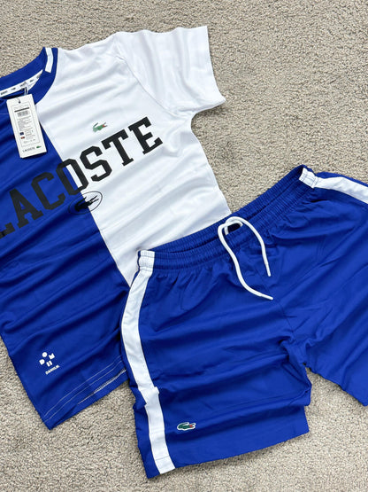 Conjunto Lacoste (Azul/Blanco)