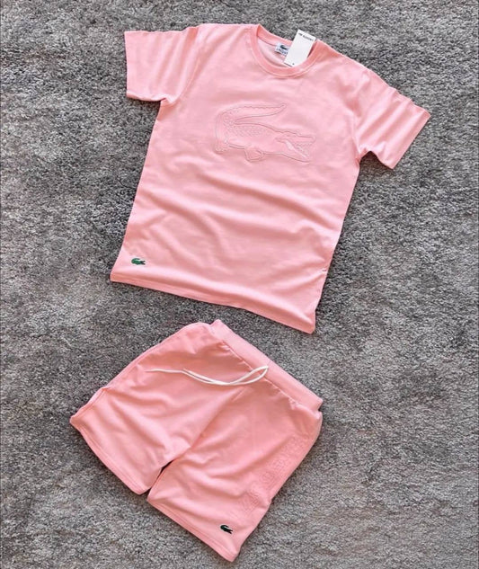 Conjunto Lacoste (Rosa)