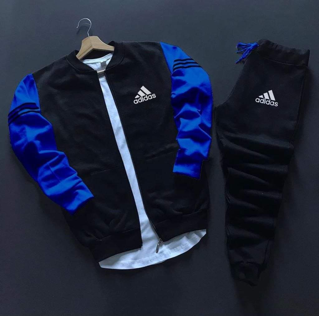 Chándal Adidas (Negro/Azul)