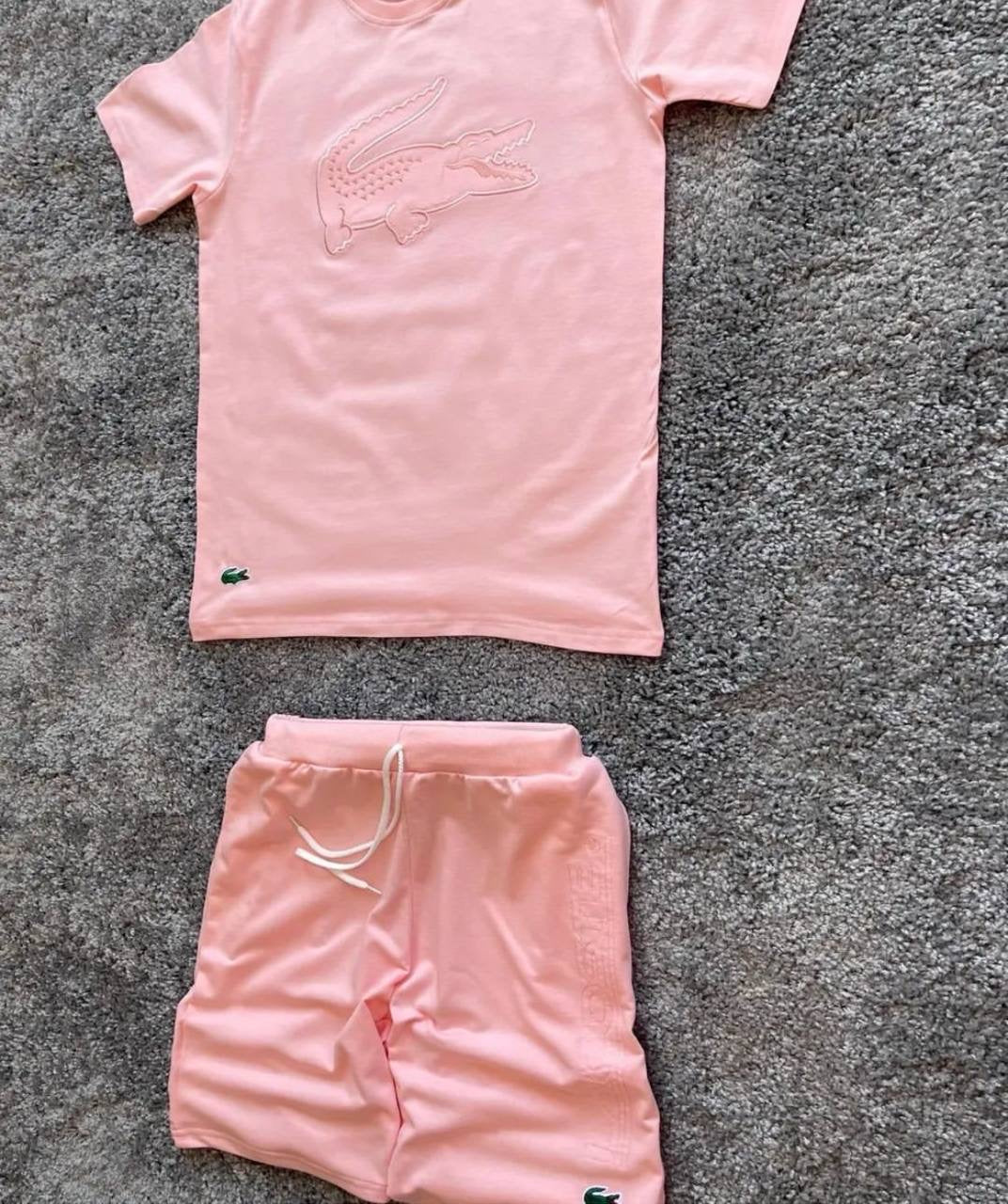 Conjunto Lacoste (Rosa)